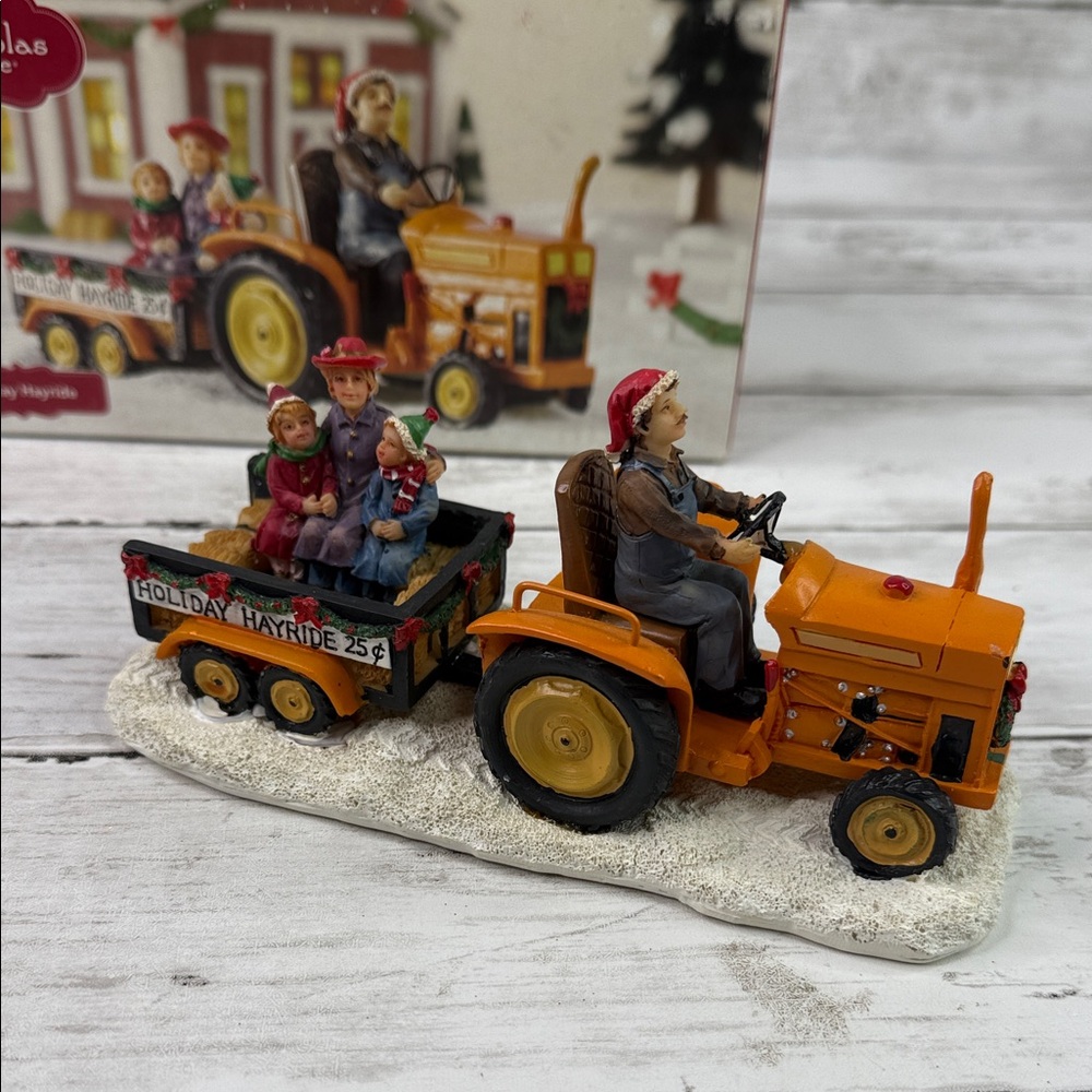 St Nicholas Square “Holiday Hayride” Christmas Village accessory